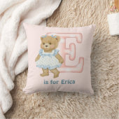 Teddy Bear Letter E Monogram Kussen (Deken)
