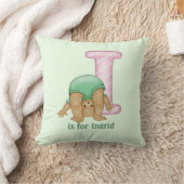 Teddy Bear Letter I Monogram Kussen (Deken)