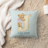 Teddy Bear Letter J Monogram Kussen (Deken)