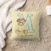 Teddy Bear Letter M Monogram Kussen (Deken)