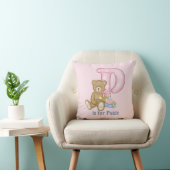 Teddy Bear Letter P Monogram Kussen (Stoel)