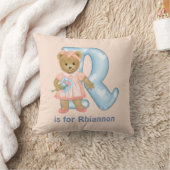 Teddy Bear Letter R Monogram Kussen (Deken)