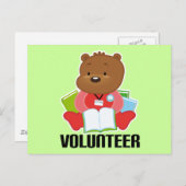 Teddy Bear Library Volunteer Gift Briefkaart (Voorkant / Achterkant)