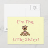 Teddy Bear Little Sister Tshirts and Gifts Briefkaart (Voorkant / Achterkant)