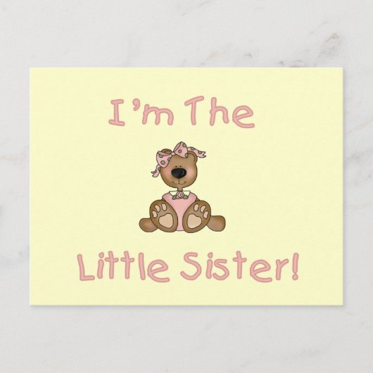 Teddy Bear Little Sister Tshirts and Gifts Briefkaart (Voorkant)