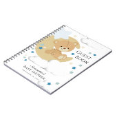 Teddy Bear Love Baby Boy Shower | Gastboek Notitieboek (Linkerzijde)