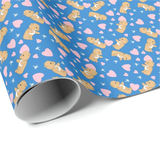 Teddy Bear Love Cadeaupapier (Rol Hoek)