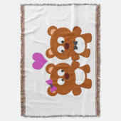 Teddy Bear Love Deken (Voorkant Verticaal)