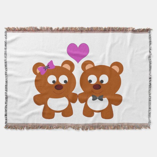 Teddy Bear Love Deken (Voorkant)
