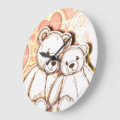 Teddy Bear Love Grote Klok (Hoek)