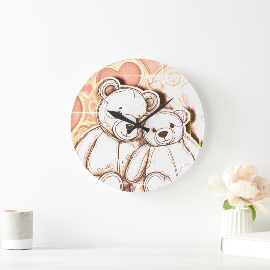 Teddy Bear Love Grote Klok (Huis)