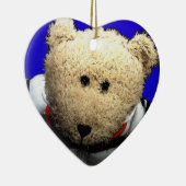 Teddy Bear Love Kerstversiering Keramisch Ornament (Rechts)