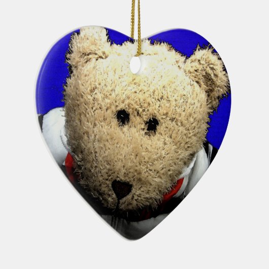 Teddy Bear Love Kerstversiering Keramisch Ornament (Rechts)