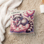 Teddy Bear Love Raccoon Valentijns Kussen (Deken)