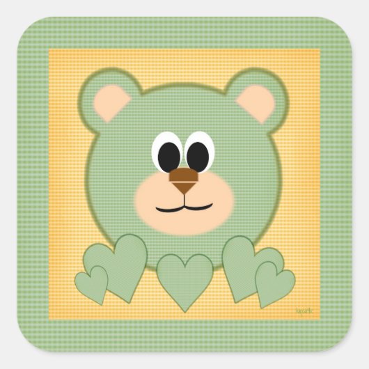 Teddy Bear Love Sticker (Voorkant)