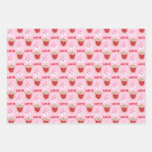 Teddy Bear Love Wrapping Paper Sheets verzenden (Voorkant 2)