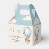 Teddy Bear Lucht Hete Ballons Baby shower Bedankdoosjes (Voorkant Zijde)