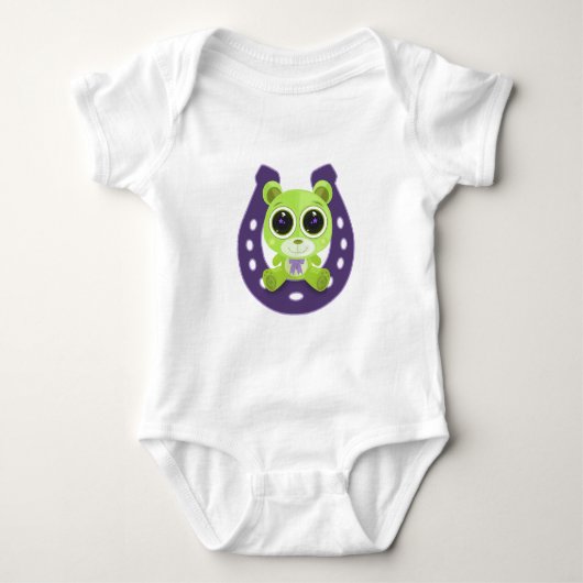 Teddy Bear - Lucky Green Romper (Voorkant)