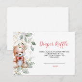 Teddy Bear luier loterij ticket (Voorkant / Achterkant)