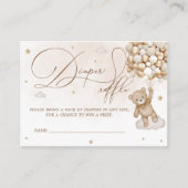 Teddy Bear Luier Raffle Informatiekaartje (Voorkant)