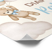 Teddy Bear Luier Raffle Teken Poster (Hoek)