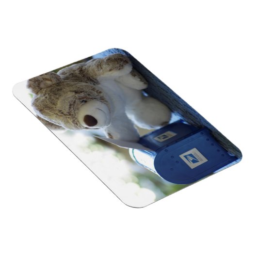 Teddy Bear Mails a Letter 2 Flexible Magnet Magneet (Rechterzijde)