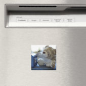 Teddy Bear Mails a Letter 2 Magneet (Insitu (Vaatwasser))