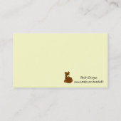 Teddy Bear Making Visitekaartje (Achterkant)