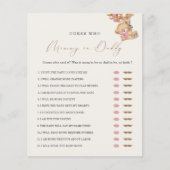 Teddy Bear Mam of Papa Baby shower Game (Voorkant)