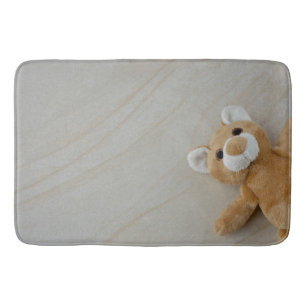 Teddy Bear Marble Bath Mat
