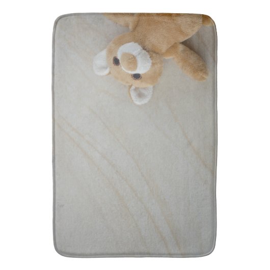 Teddy Bear Marble Bath Mat (Voorkant Verticaal)