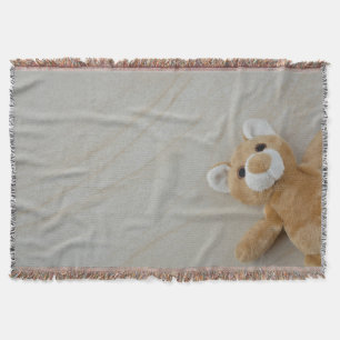 Teddy Bear Marble Throw Blaket Deken