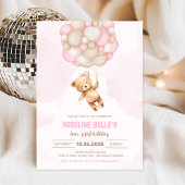 Teddy Bear Meisje 1e Beary Eerste Verjaardag Kaart