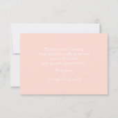 Teddy Bear Meisje dank u Notitiekaartje (Achterkant)