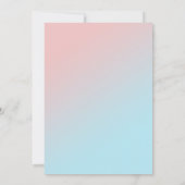 Teddy Bear Meisje of Jongen Thema Geslacht Onthull Kaart (Achterkant)