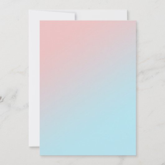 Teddy Bear Meisje of Jongen Thema Geslacht Onthull Kaart (Achterkant)