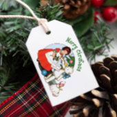  Teddy Bear Merry Kerstmis Cadeaulabel