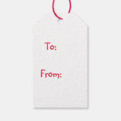  Teddy Bear Merry Kerstmis Cadeaulabel (Achterkant)