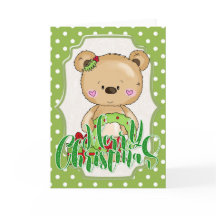 Teddy Bear Merry Kerstmis