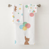 Teddy Bear met ballonnen Bad Handdoek (Insitu)
