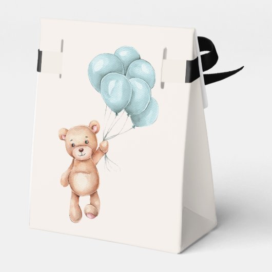 Teddy Bear met ballonnen Bedankdoosjes (Achterkant)
