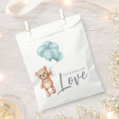 Teddy Bear met ballonnen Bedankzakje (Geknipt)