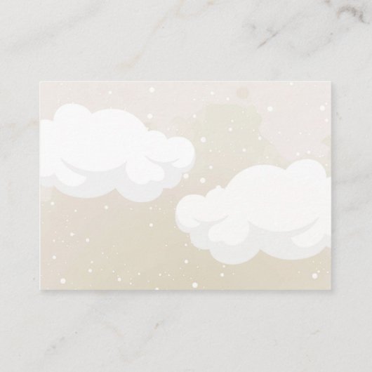 Teddy Bear met ballonnen Boeken voor Baby Kaart (Achterkant)