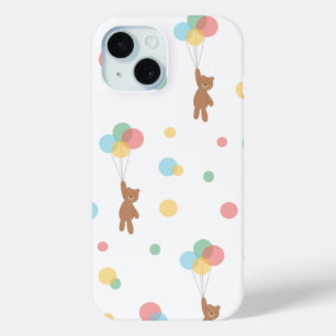 Teddy Bear met ballonnen iPhone 15 Case