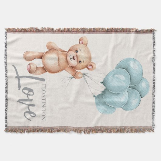 Teddy Bear met ballonnen Deken (Voorkant)