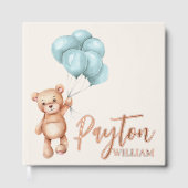 Teddy Bear met ballonnen Gastenboek (Voorkant)