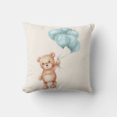 Teddy Bear met ballonnen Kussen (Voorkant)