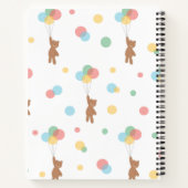Teddy Bear met ballonnen Notitieboek (Achterkant)