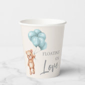 Teddy Bear met ballonnen Papieren Bekers (Achterkant)