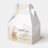 Teddy Bear met Balloons Favor Box Bedankdoosjes (Voorkant Zijde)